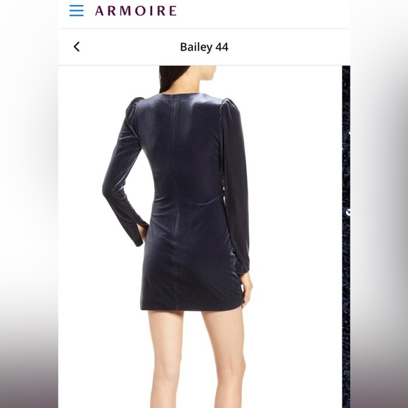 Nwt Bailey 44 sequin selby dress formal night out long sleeve revolve - Picture 4 of 9